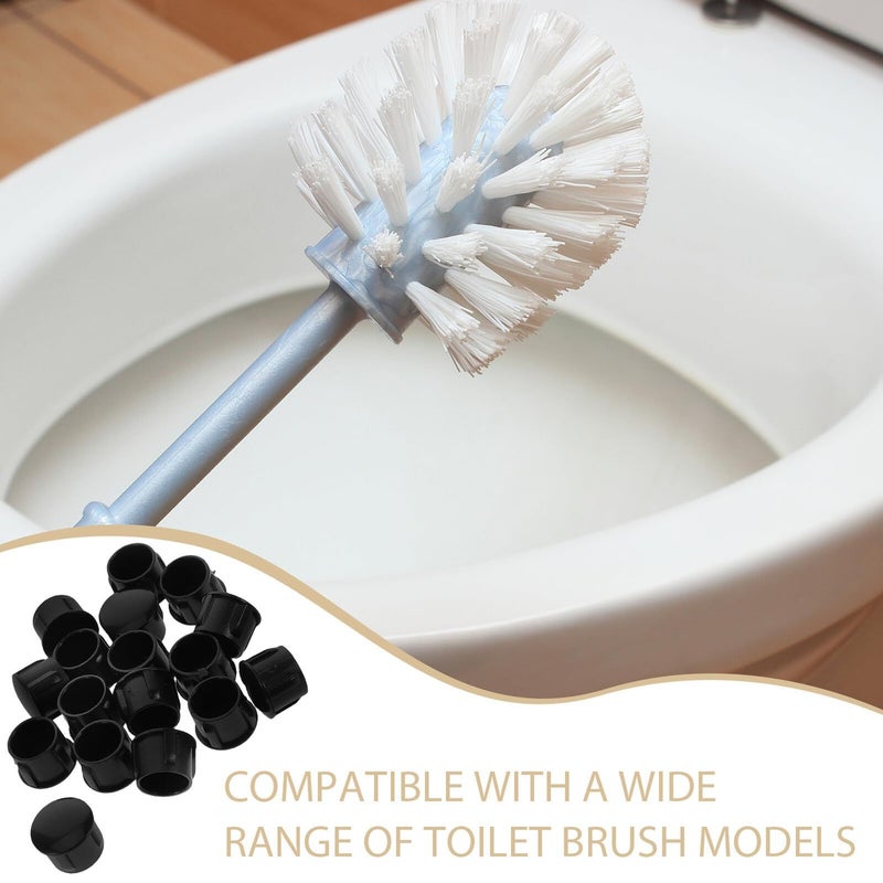 25pcs Plastic Toilet Brush Handle Cap Replacement Rod End Cover Protector For Household Bathroom Cleaning Tool Accessories - Image 4