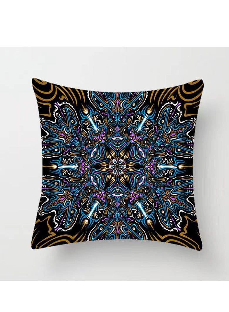 وافي الرسم الملون غطاء الوسادة 45×45 سم