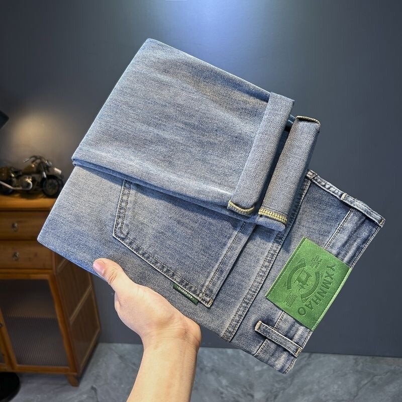 Unisex Classic Denim Jeans Loose Fit Daily Outdoor Wear - Image 3