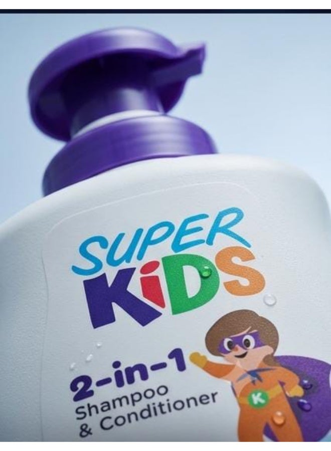 Super Kids Hair Shampoo & Conditioner Blueberry 500 Ml ( packaging may vary ) - Image 5