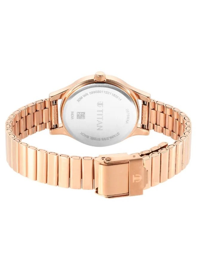 TITAN Women's Analog Round Shape Stainless Steel Wrist Watch - 2679WM01 - 38 Mm  - Image 5
