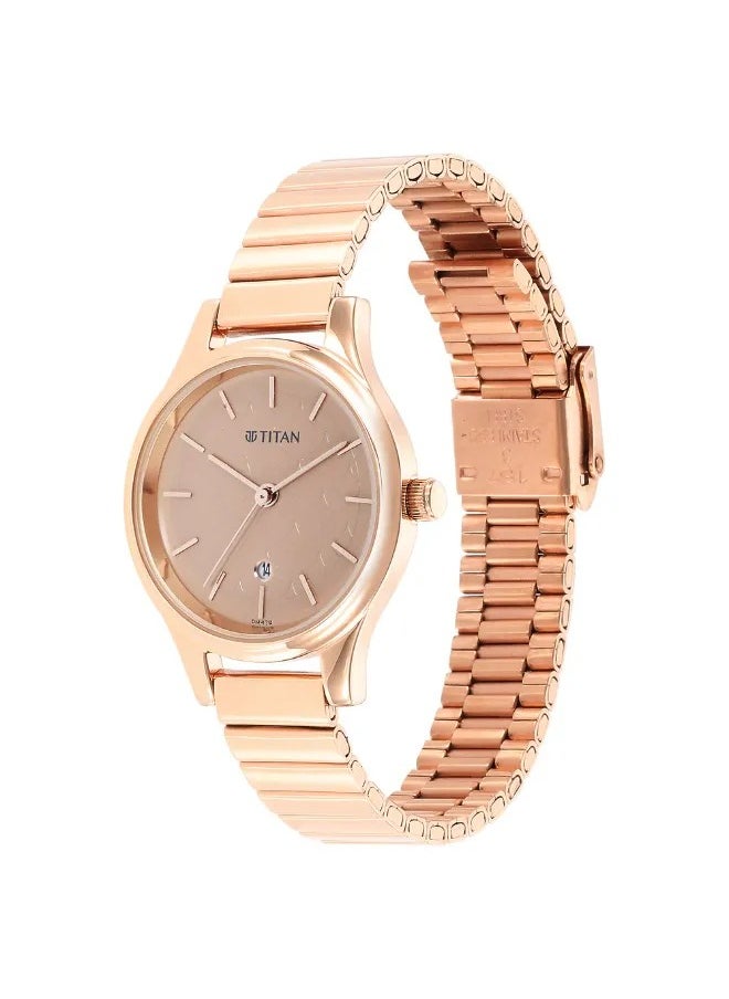 TITAN Women's Analog Round Shape Stainless Steel Wrist Watch - 2679WM01 - 38 Mm  - Image 3