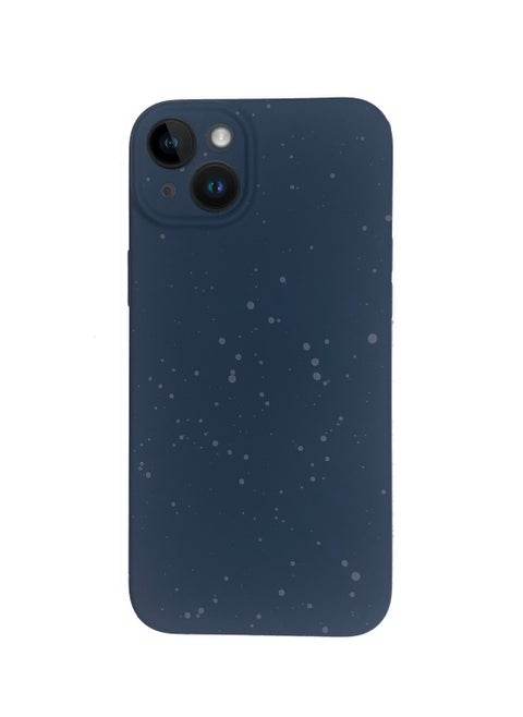 iPhone 14 Plus New Dotted Design Glow Feel PKK Silicone Case for iPhone 14 Plus Blue
