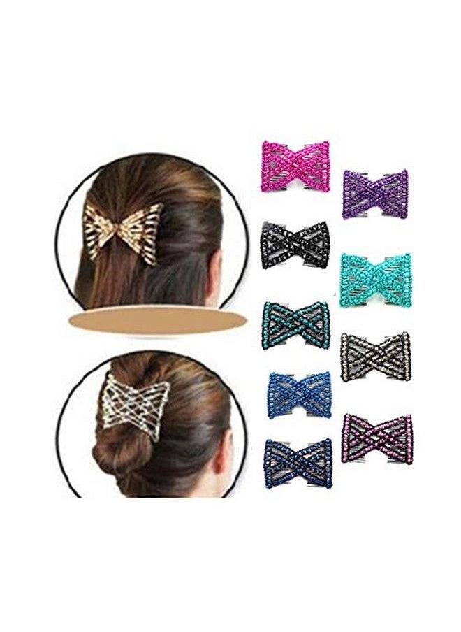 2Pcs Glass Bead Magic Hair Comb Elastic Double Insert Clips C Stretch Hair Head Comb - pzsku/ZF12929CA10BF4941BA58Z/45/_/1660658397/4e181197-8ba2-4f38-8e71-8b7b0c0c8967