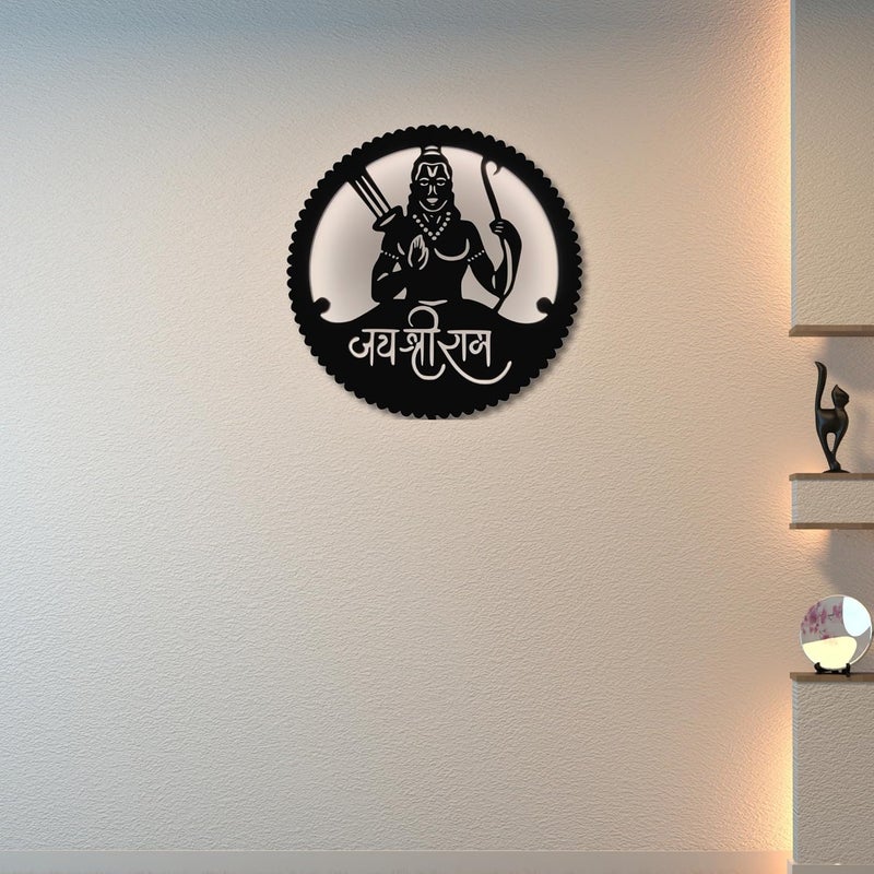 LASER ART Wall Decore Backlit Spiritual Wall Sconce for Home Dcor Living Room Meditation and Temple Wooden Material 12 Inch Size - Image 4