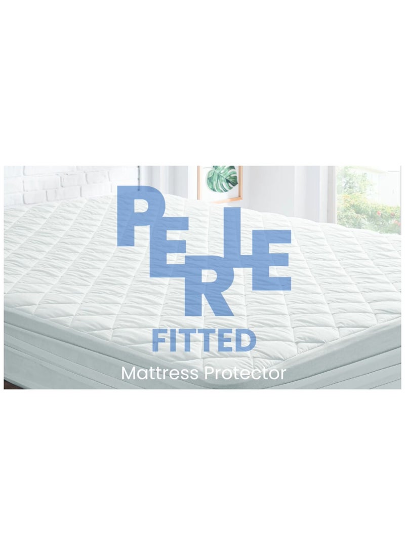 Perle Full Edge Mattress Protector - 100% Cotton, 145 TC, 90x190 cm, Single, Siliconized Fibre Filling, Durable & Washable - Yatas Bedding - pzsku/ZF1294D5FAD73CFC25747Z/45/_/1722066710/71f46dc8-2f42-49b1-a2b9-5902a231d47b