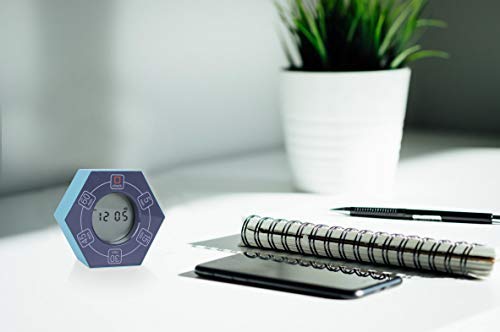 Znewtech Home & Office Timer with Clock, 5,15, 30, 45, 60 Minute Preset Countdown Timer, Easy-to-Use Time Management Tool (Cyan) - Image 5