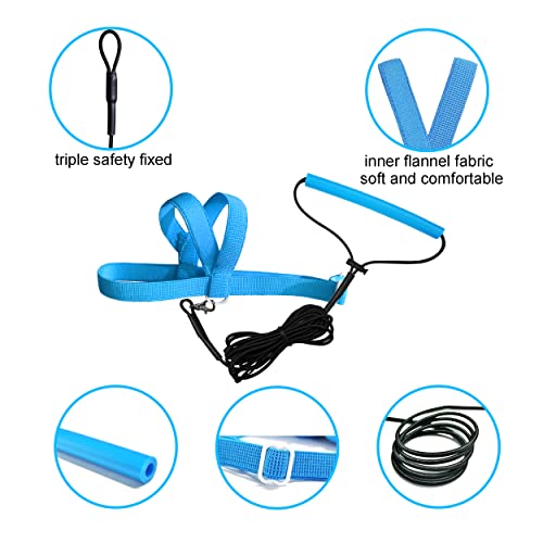 VANTRONIK VANFAVORI Adjustable Bird Harness with 80 Inch Leash,Outdoor Flying Training Rope Kit for Bird Parrots Cockatiel S Size Weight 70-120 Grams,Blue - Image 2