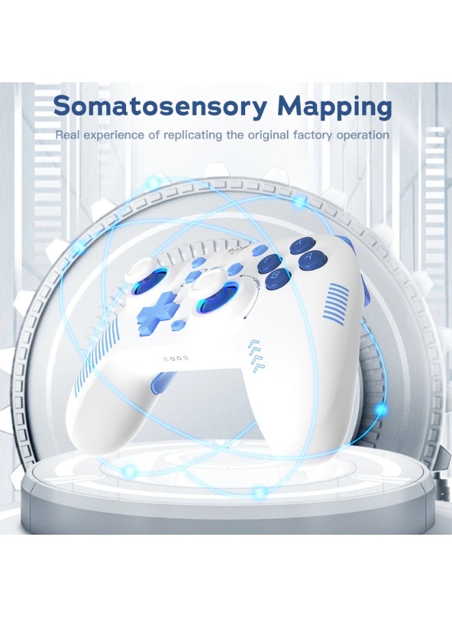 onikuma C1 Wireless Gaming Controller Gamepad 6-Axis Gyro Dual Vibration with RGB Lighting for Nintendo Switch Playstation PC - Image 3