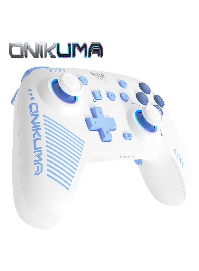 onikuma C1 Wireless Gaming Controller Gamepad 6-Axis Gyro Dual Vibration with RGB Lighting for Nintendo Switch Playstation PC - Image 1