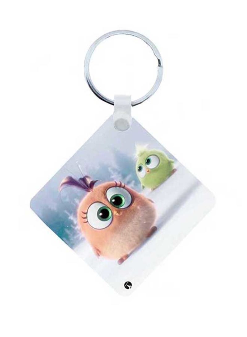 Birds Wooden Keychain