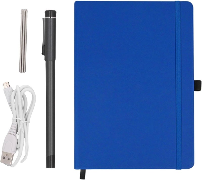 مجموعة دفتر الملاحظات الذكي Dpofirs Masterben Smart Pen BT5 | الكتابة بزاوية 360 درجة، الرسم الذكي مع تقنية OCR، التزامن في الوقت الفعلي مع أنظمة Android وiOS، التخزين أثناء عدم الاتصال بالإنترنت، تشغيل الفيديو، مشاركة المحتوى كملف PDF أو صورة، مناسبة للاستخدام في الفصول الدراسية (لون أزرق) - Image 5