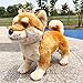 TAMMYFLYFLY Shiba Inu Plush Corgi Pillow Cute Dog Doll Stuffed Animal Plush Toy 12 Inches Brown - Image 4
