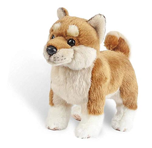 TAMMYFLYFLY Shiba Inu Plush Corgi Pillow Cute Dog Doll Stuffed Animal Plush Toy 12 Inches Brown - Image 1