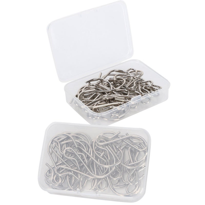 S Shaped Hooks: 10 Pack Nickel-Plated Iron Durable Rust-Resistant Utility Hooks - Tool-Free Installation Decorative Hooks for Home Kitchen Bathroom Closet Organization - Image 3