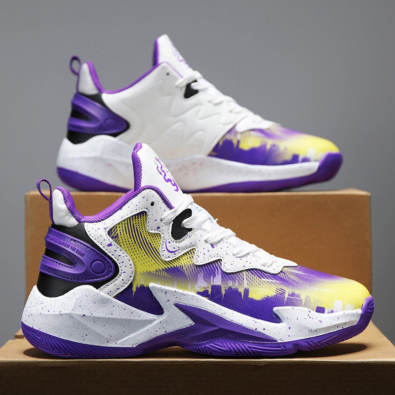 Basketball Shoes Men'S Fashion Running Sports Torre Shoes Parent-Child High-Top Comfortable Breathable Sneakers Men'S Shoes - Image 2