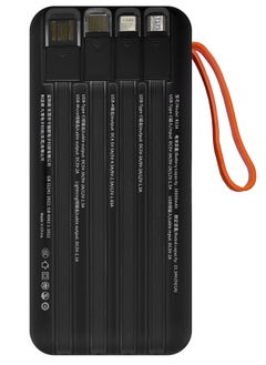 KALIO 2Packs R53A Power Bank 30000mAh - Ultra-Compact 66W High-Speed Charging with PD35W Support and Four Built-in Cables / White Black  - Image 4