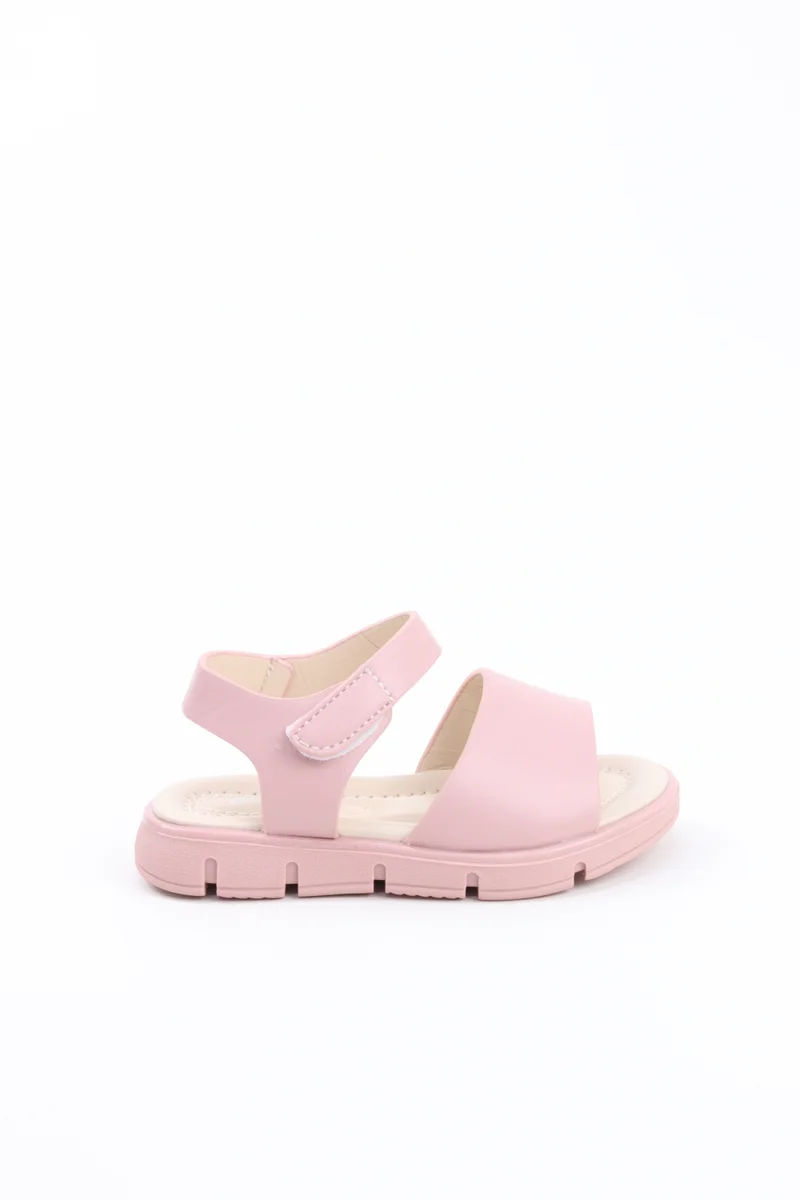 Viny VINY Girls Casual Sandals – Lightweight Open-Toe Comfort Sandals for Girls, Adjustable Strap Summer Footwear, Everyday Casual Sandals for Kids (Black, Pink, White, Beige)