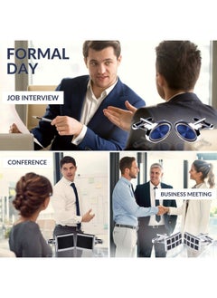 BodyJ4You Cufflink 12 Pairs Two Tone Classy Stylish Men'S Cuff Links Elegant Gift Box  - Image 3