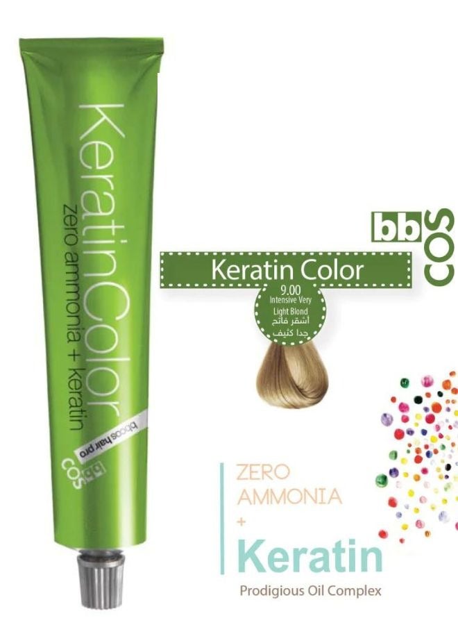 100% Ammonia-Free Keratin Infused Intensive Very Light Blonde Hair Color 100 ml 9.00
