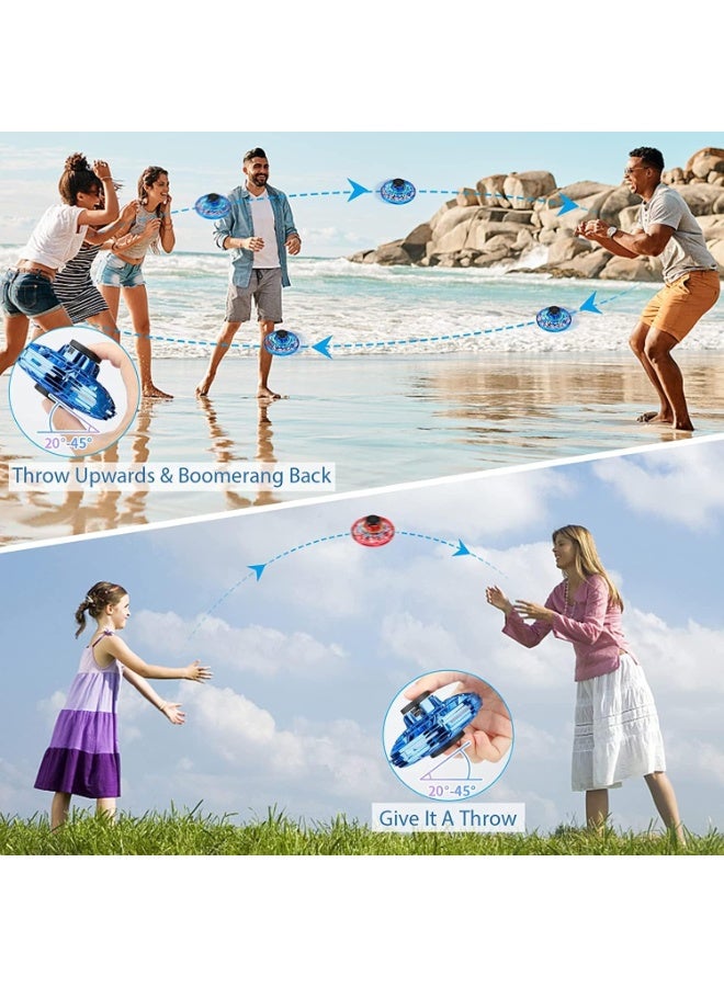 hayapoint Flynova Flying Spinner Toy, UFO Gyro Spinner Mini Drone with RGB LED Lights, 360° Rotating Boomerang Spinner, USB Rechargeable Flying Ball Toy, Safe Hand-Controlled Indoor & Outdoor Fun for Kids and Adults - Image 5