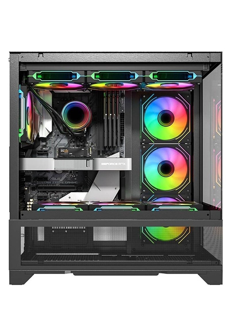 NANOTECH - Rogue Gaming PC - Intel Core i7-12700F Desktop Processor, 12 Cores & 20 Threads, DDR4 32GB (2*16) 3600MHz Ram, Nvidia GeForce RTX 4060Ti OC Edition 8GB GDDR6 Graphics Card, 2TB NVMe M.2 SSD, 3 Fan AIO Liquid Cooler, 750W Standard Power Supply, Windows 11 Pro | Wi-Fi - Image 1