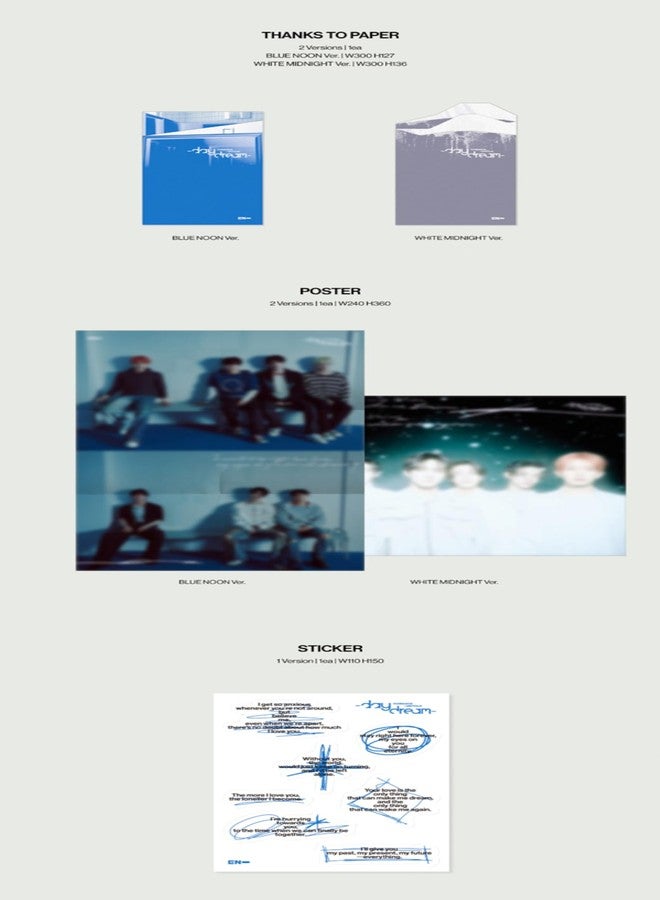Koread ENHYPEN Daydream ROMANCE : UNTOLD 2nd Album Repackage (Photobook - BLUE NOON Ver) - Image 5