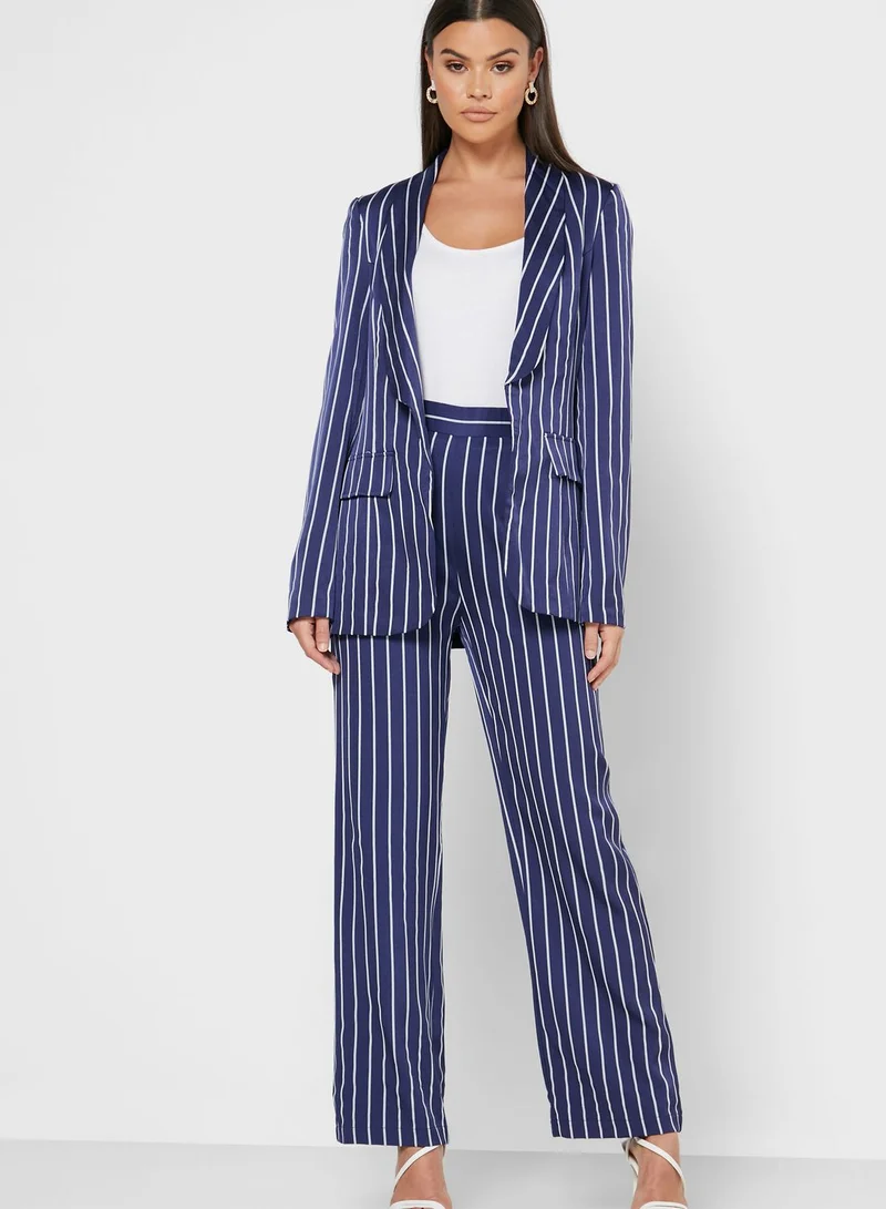 ELLA Striped Blazer Pants Set
