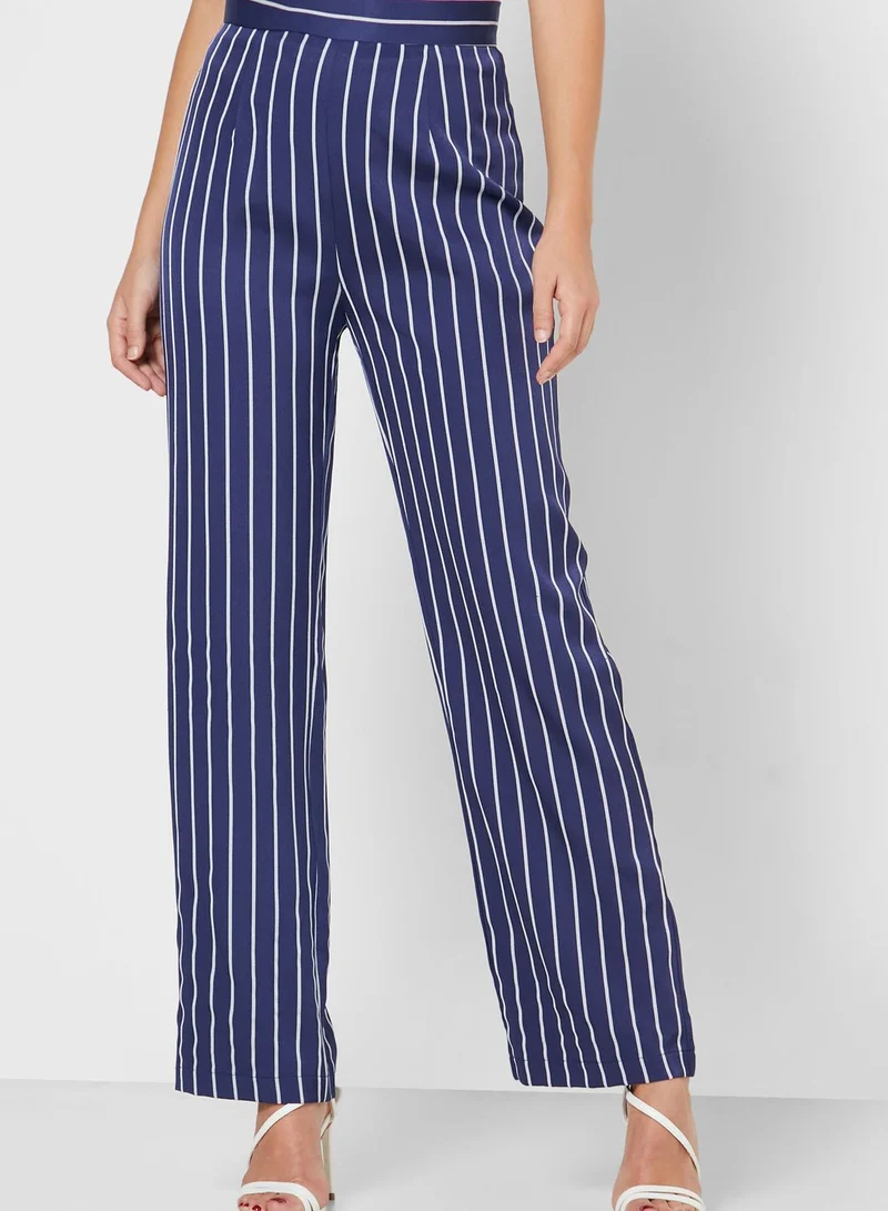 ELLA Striped Blazer Pants Set