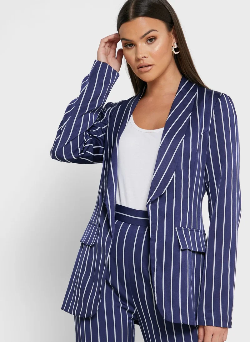 ELLA Striped Blazer Pants Set