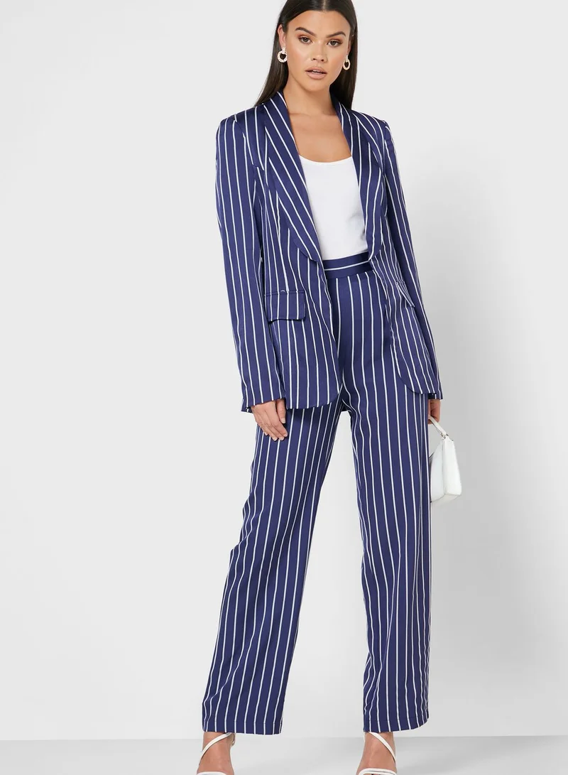 ELLA Striped Blazer Pants Set
