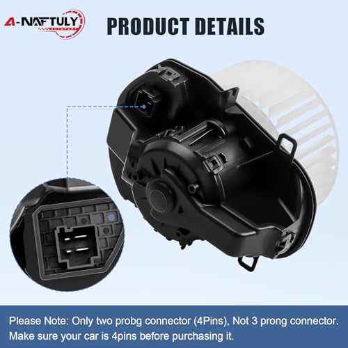 A-NAFTULY AC Blower Motor Fan Replacement Fits for Porsche Cayenne, Volkswagen VW Touareg 2011 2012 2013 2014 2015 2016 - HVAC Heater Blower Motor Fan, Replace BM4090C, 7P0820021 - Image 5