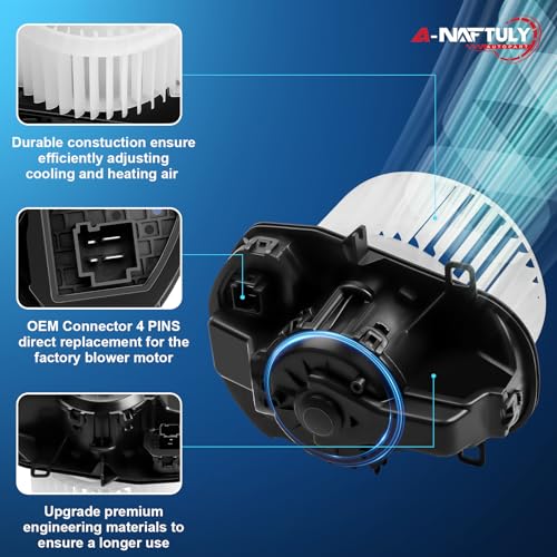 A-NAFTULY AC Blower Motor Fan Replacement Fits for Porsche Cayenne, Volkswagen VW Touareg 2011 2012 2013 2014 2015 2016 - HVAC Heater Blower Motor Fan, Replace BM4090C, 7P0820021 - Image 3