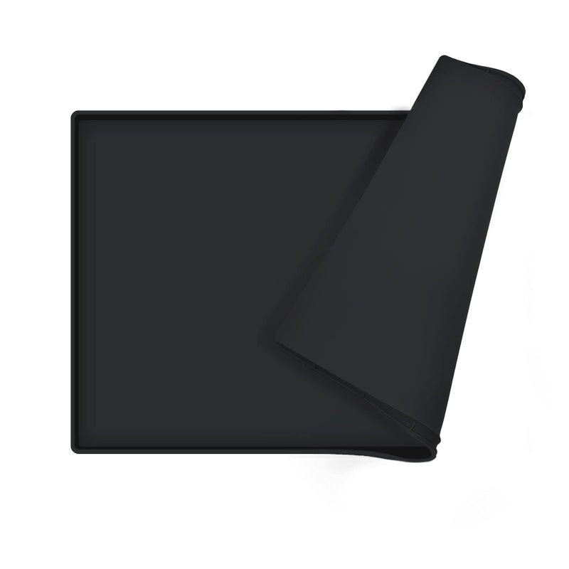 EIOKIT Dog Food MatSilicone Waterproof Food TrayNon Slip Pet Bowl Mats Placemat1 Raised EdgeSuitable for Most Small and Medium Sized Pets32 x 24