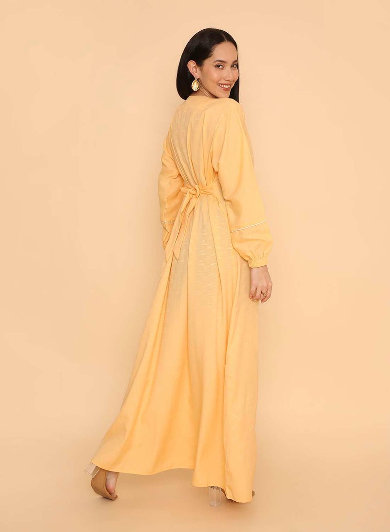 HANA & SARA Long pure viscose arabic jalabiya dress for women - Image 2