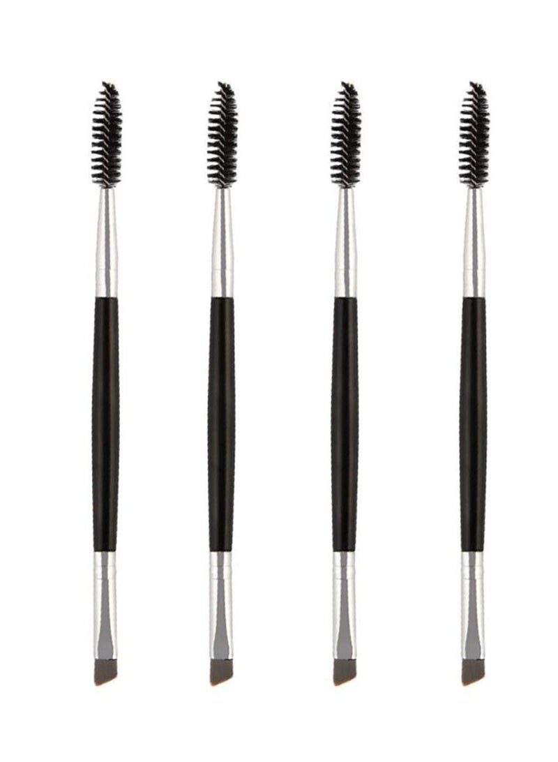 SYOSI Double Sided Eye Brow Brush, Existing Beauty Henna Eyebrow Tint Brush Angled Eye Brow Comb and Spoolie Suitable for Women Cosmetic Tool - Image 1