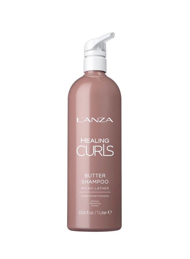 L'anza Healing Curls Butter Shampoo Curly Hair Shampoo For A Creamy Colorsafe Cleanse And Refreshed Curls Paraben And Sulphate Free Shampoo (33.8 Fl Oz) - Image 1