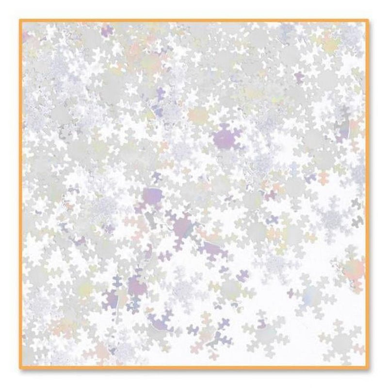 Beistle Iridescent Snowflakes Confetti 12 Ounce