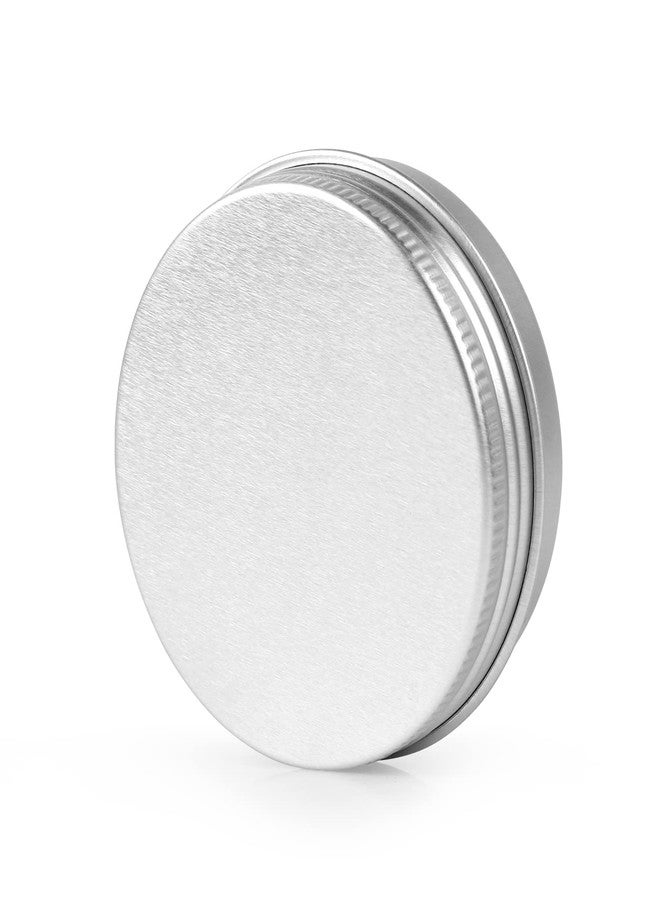 CABAX 1 oz Silver Tins, Round Aluminum Empty Cans with Lids for Candle Making Arts Crafts Storage Cosmetic Lip Balm Cream, 12 Pcs - Image 3