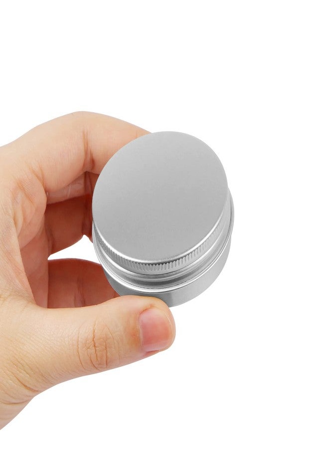 CABAX 1 oz Silver Tins, Round Aluminum Empty Cans with Lids for Candle Making Arts Crafts Storage Cosmetic Lip Balm Cream, 12 Pcs - Image 4