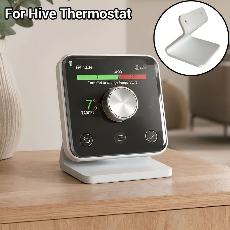 Wall Mount Desk Stand Holder For Hive Thermostat Unit With White Docking Station Space Saving Heating Office Central Heating System - Image 5