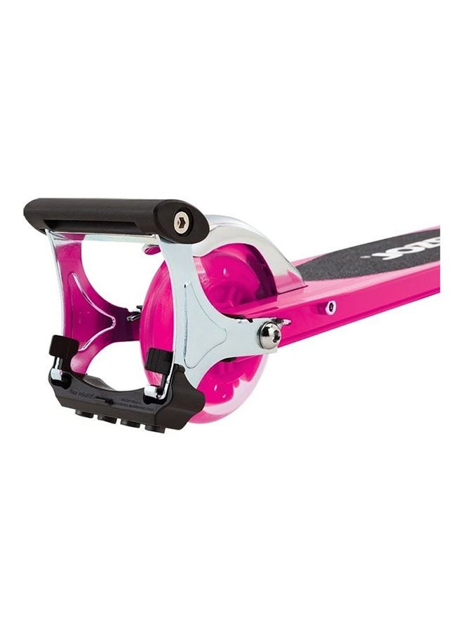 ريزر سكوتر Razor S Spark Sport Kick - وردي - عجلات مضيئة LED، شريط قبضة كامل السطح، شريط Spark، إطار خفيف الوزن من الألومنيوم، قابل للطي - Image 4