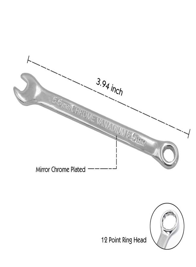 Miular Metric Combination Wrench Set, 5.5mm Commercial Grade Drop Forged Spanners, 4 Pack - Image 3