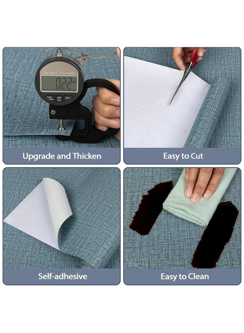 Anna Waterproof Moisture-Proof Self-Adhesive Linen Fabric Wallpaper for Home and Hotel Bathrooms - Image 2