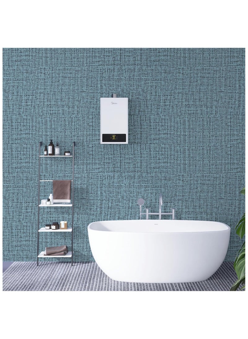 Anna Waterproof Moisture-Proof Self-Adhesive Linen Fabric Wallpaper for Home and Hotel Bathrooms - Image 3