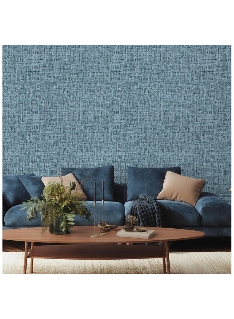 Anna Waterproof Moisture-Proof Self-Adhesive Linen Fabric Wallpaper for Home and Hotel Bathrooms - Image 4