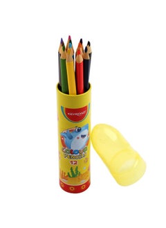 Keyroad 12 triangle coloring pencil in rocket bottle 