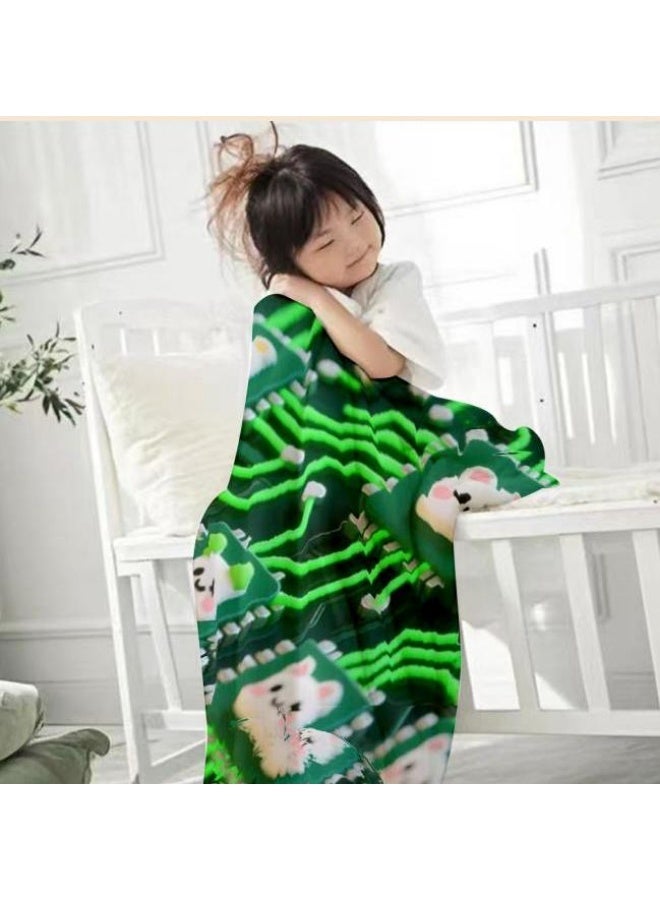 عام بطانية رقيقة من الفانيلا الكرتونية للأطفال والرضع (دافئة ومريحة، ومناسبة للنوم والألعاب) 70 سم * 100 سم - Image 3