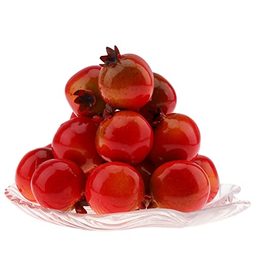 Woration 30pcs Artificial Fake Mini Foam Pomegranate Model Simulation Realistic Small Fruits House Home Kitchen Table Decoration Harvest Party Festival Ornament - Image 1