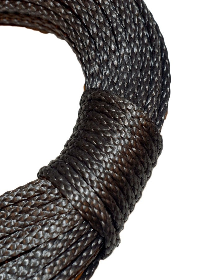 CBKnot Samson Amsteel Blue 7/64" 100', 200' or 300' Hanks Coated Blue, Green, Black, Silver, Orange, Red or Yellow dyneema Fiber 1400 lb. Approx tensile Strength (50 ft. Hank, Black) - Image 1